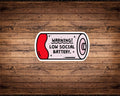 Low Social Battery Sticker
