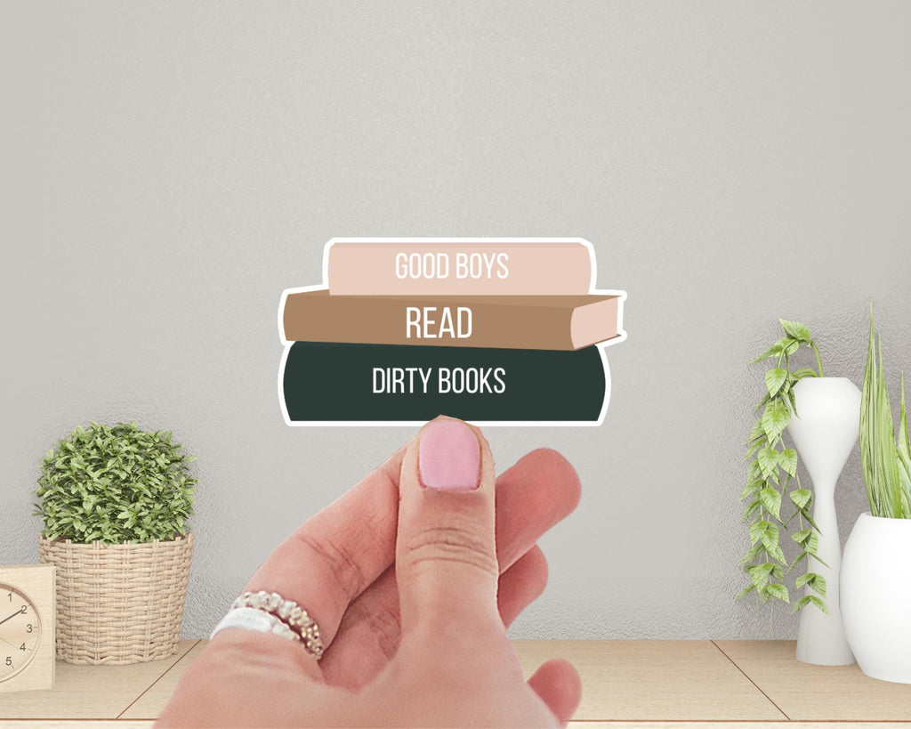 Good Boys Read Dirty Books Sticker