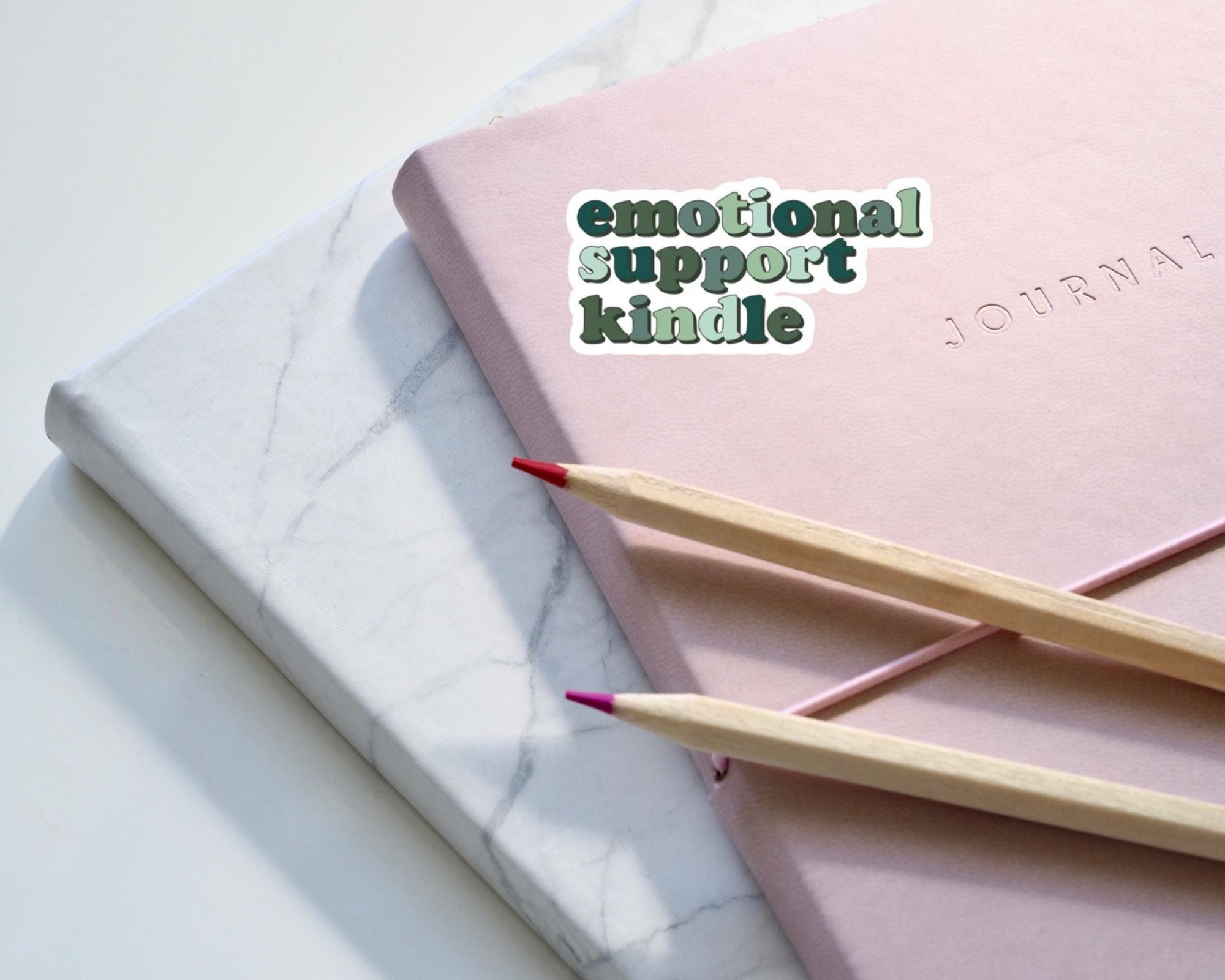 Emotional Support Kindle Sticker