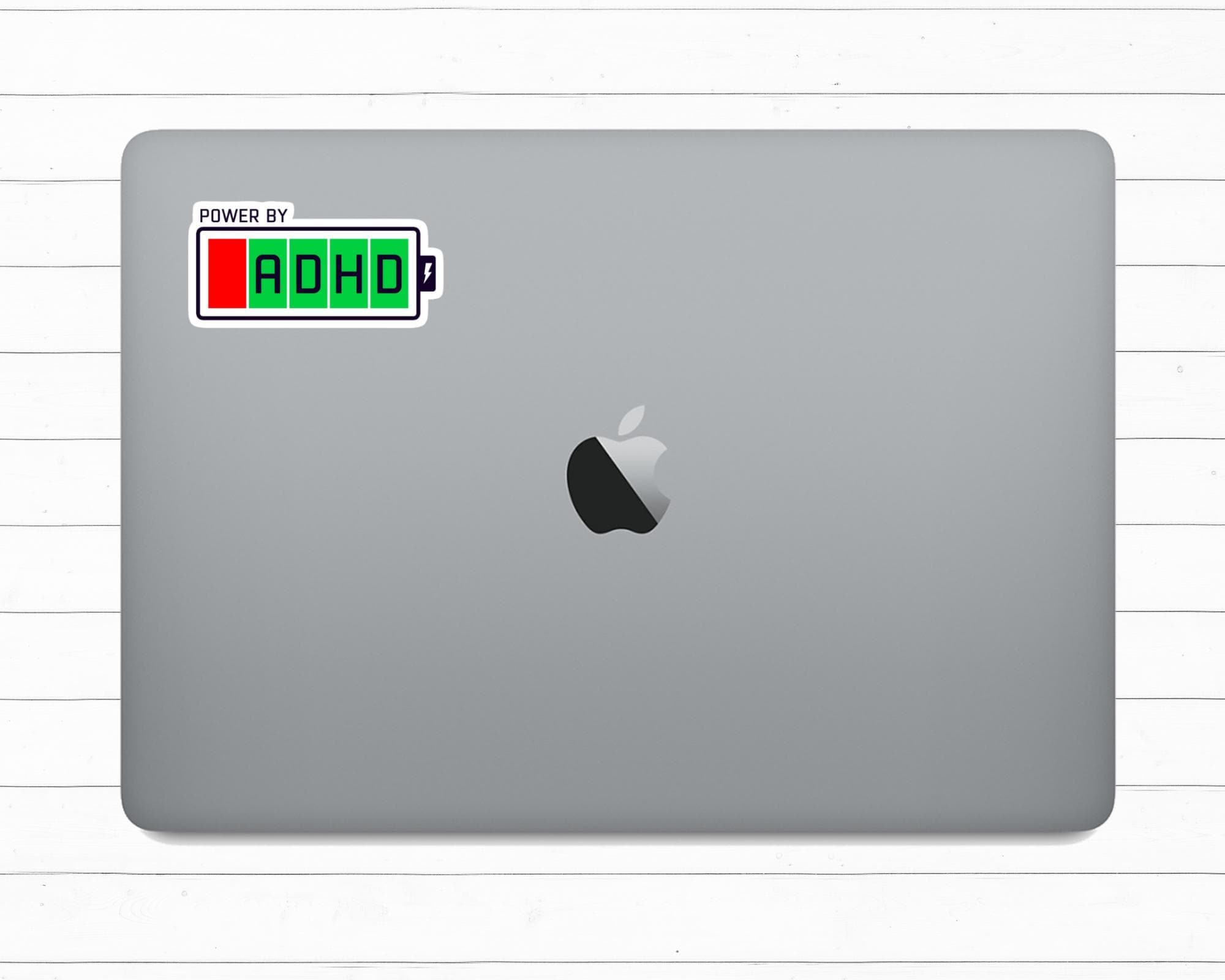 Powered by ADHD Sticker Neurodivergent Pride