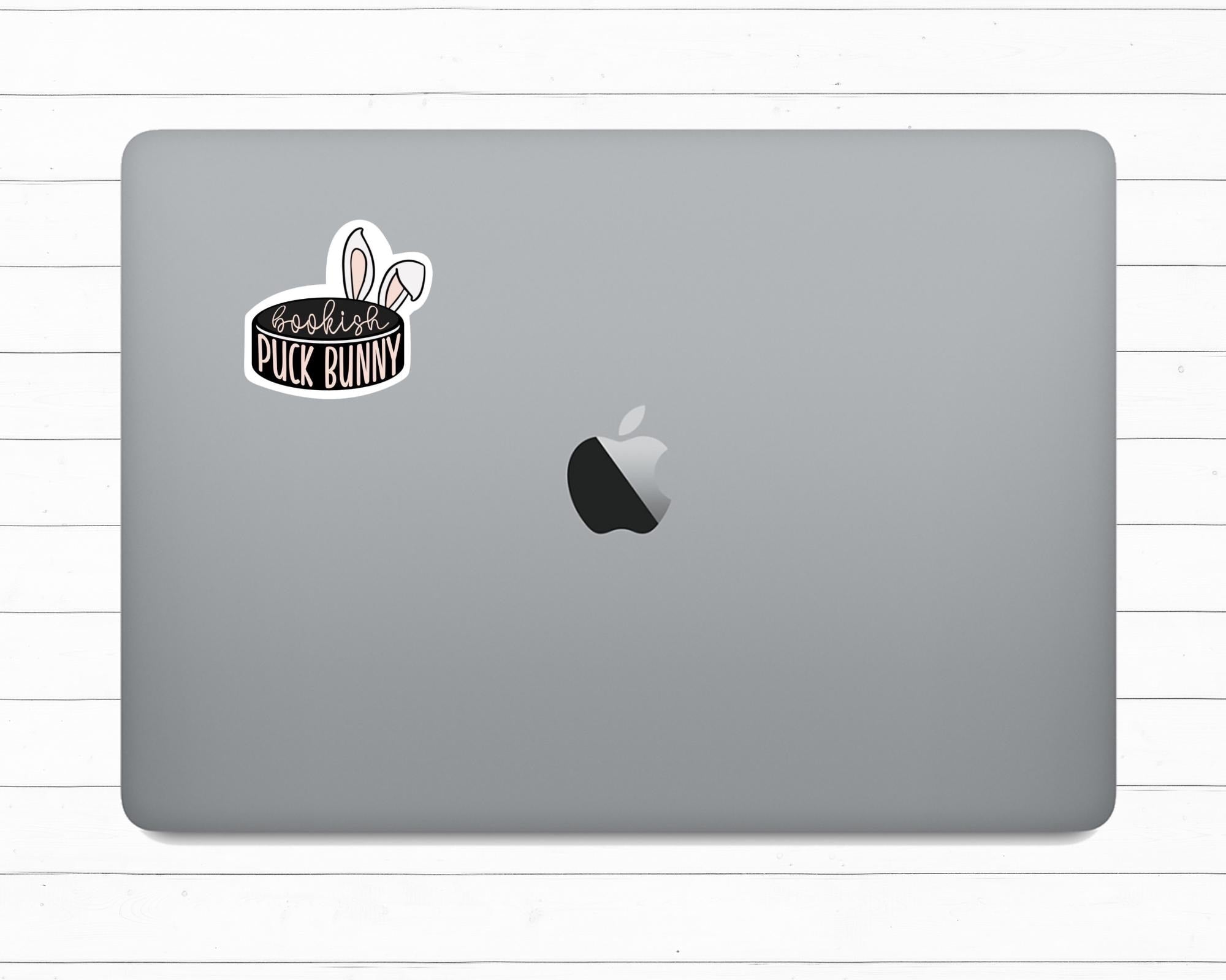 Bookish Puck Bunny Sticker