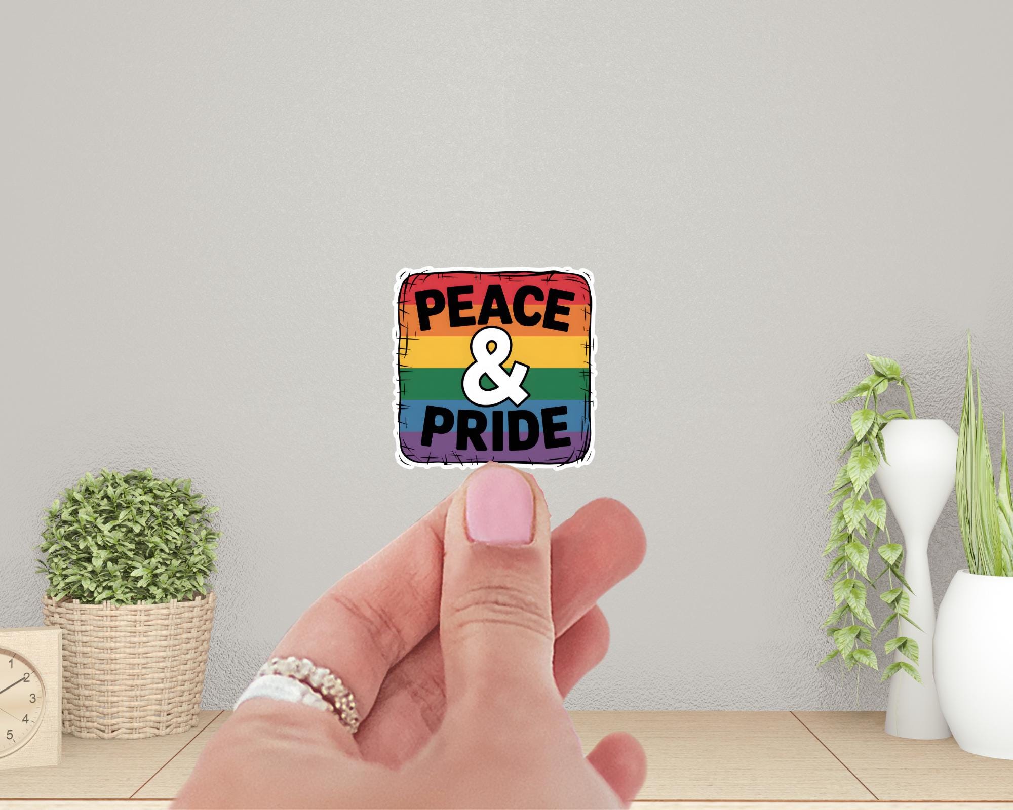 Peace & Pride LGBTQ+ Sticker