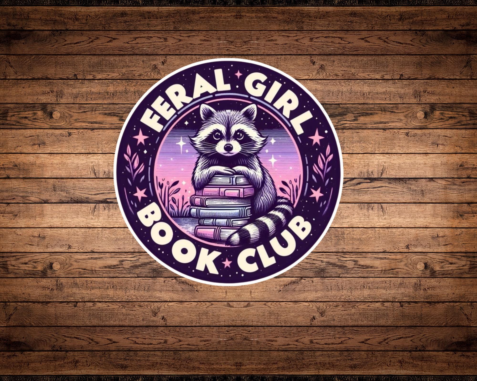 Feral Girl Book Club Sticker