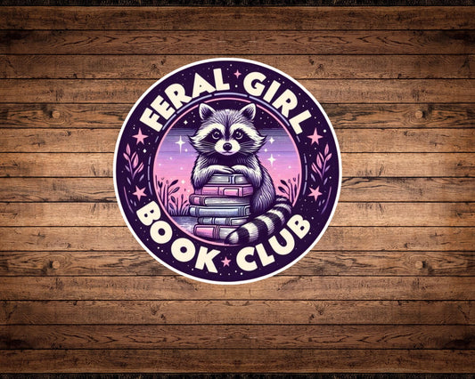 Feral Girl Book Club Sticker