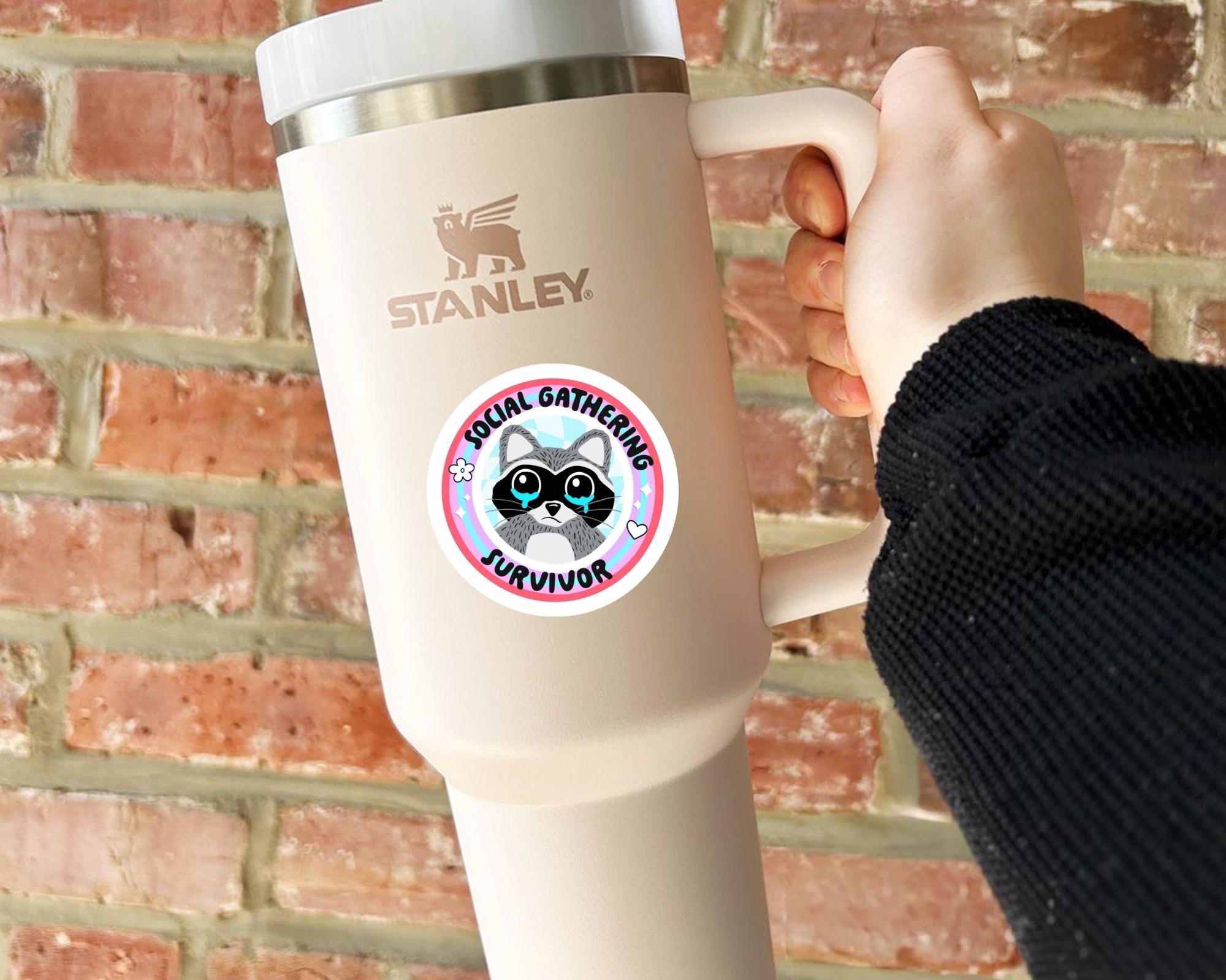 Social Gathering Survivor Sticker