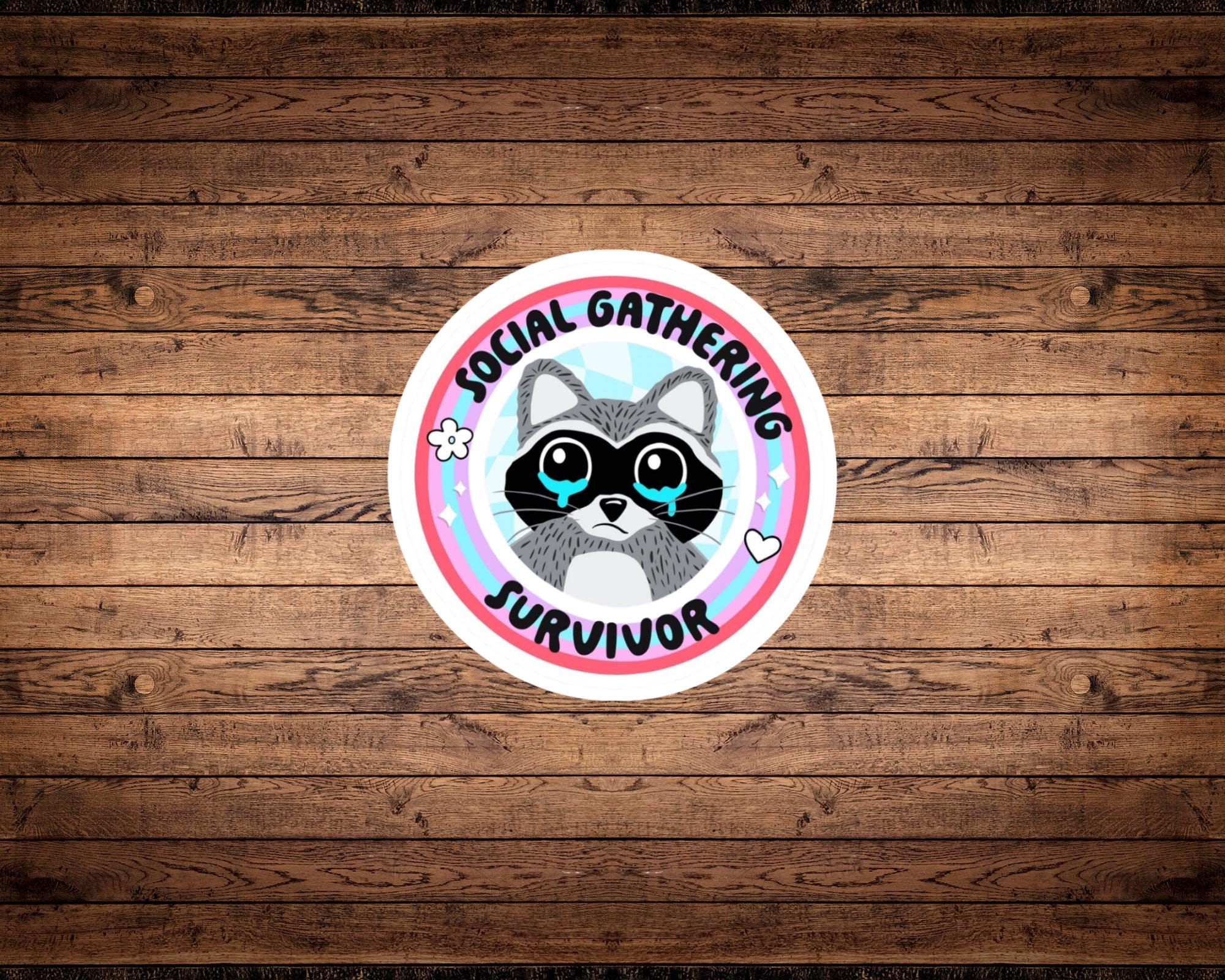 Social Gathering Survivor Sticker