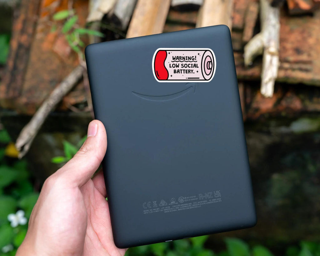 Low Social Battery Sticker