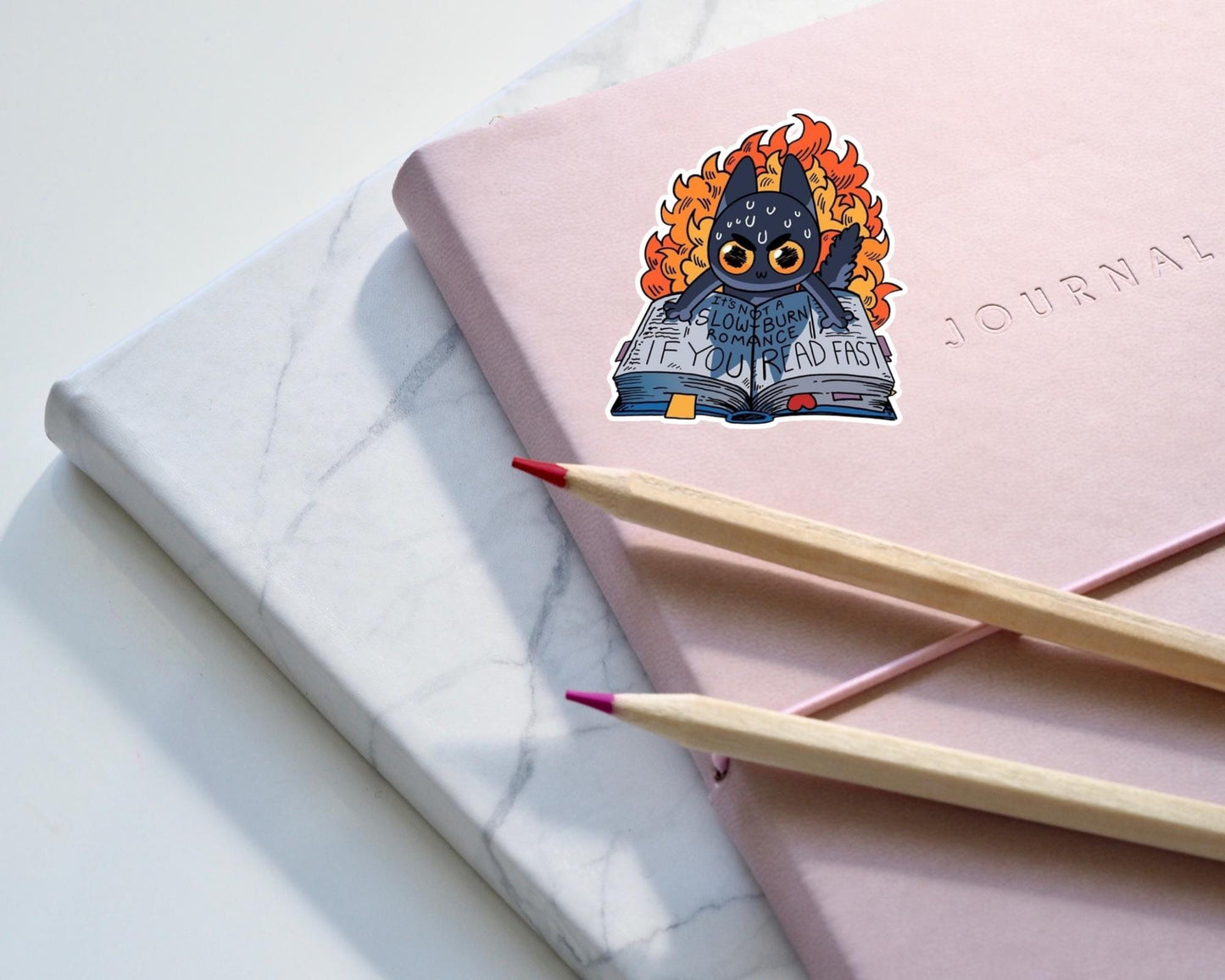 It’s Not a Slow Burn Romance If You Read Fast Vinyl Sticker | Fanfiction Gift | Gift for Her | Gift for Him | Kindle Sticker| Reading Gift