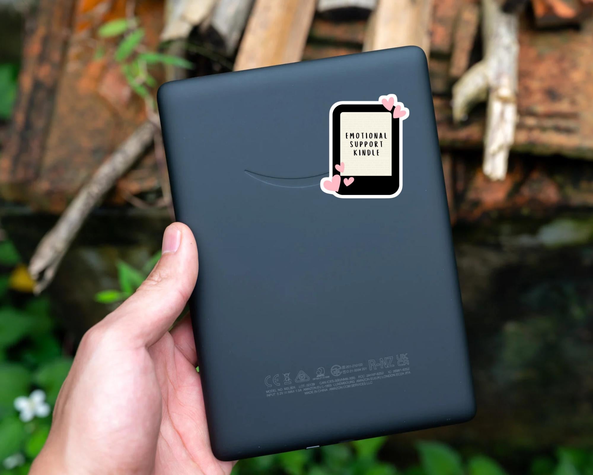 Emotional Support Kindle Sticker