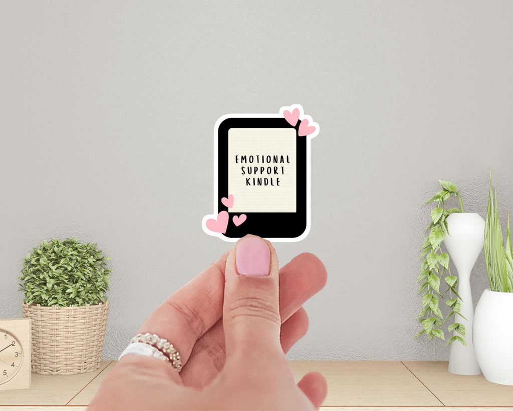 Emotional Support Kindle Sticker