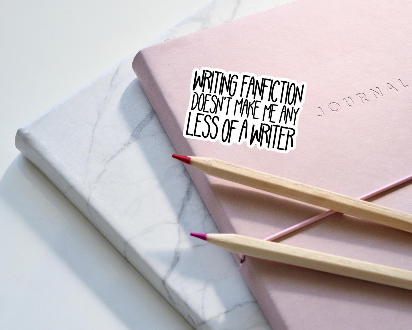 Writing Fanfiction Doesn’t Make Me Any Less of a Writer Vinyl Sticker | AO3 | FFN | Wattpad | Gift for Her | Gift for Him | Fan Gift