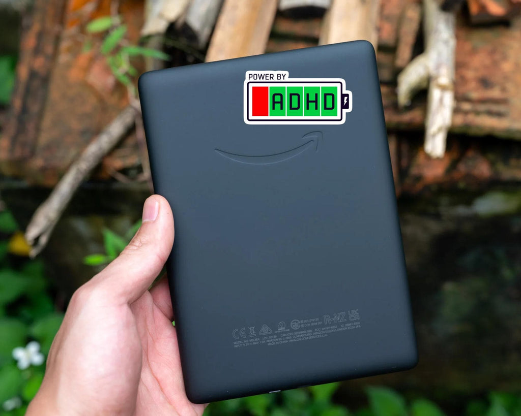 Powered by ADHD Sticker Neurodivergent Pride